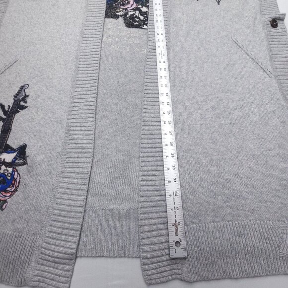 Zadig & Voltaire Inna Tattoo Cashmere Cardigan M/L - Picture 8 of 14